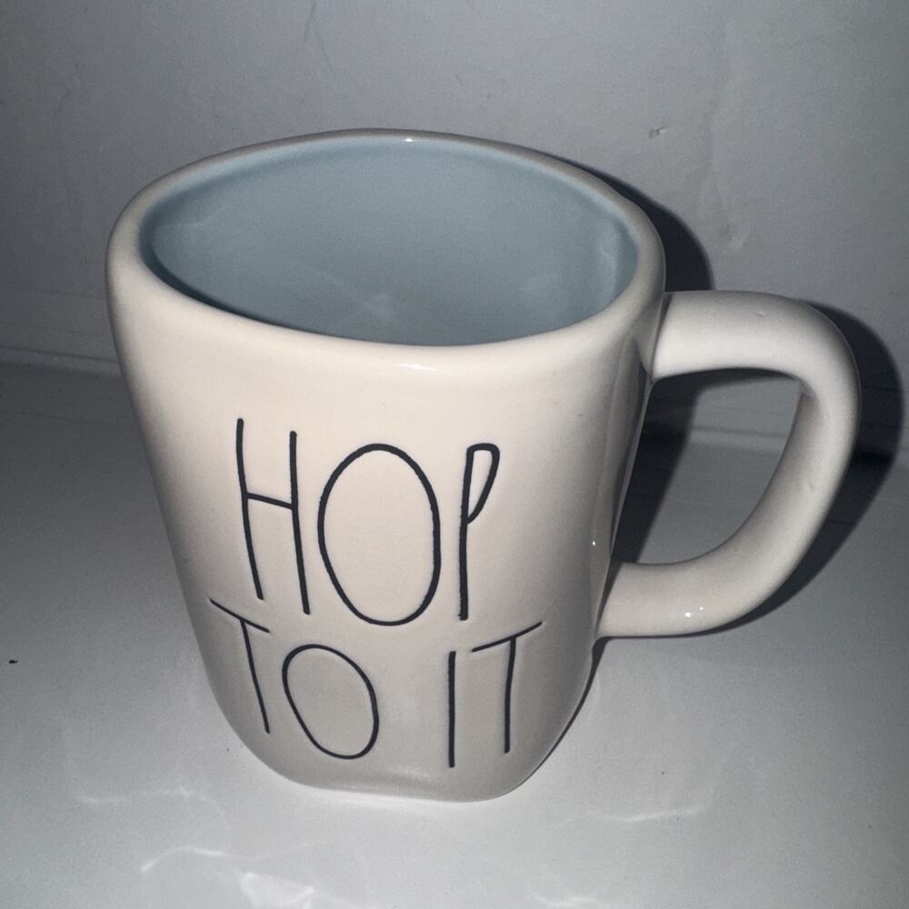 Rae Dunn Easter Coffee Mug Ceramic Hop To It Ltd. Edition Artisan Collection